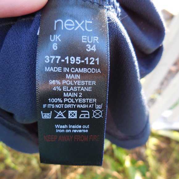 NEXT UK Blue and Tan Tunic - Picture 5 of 6